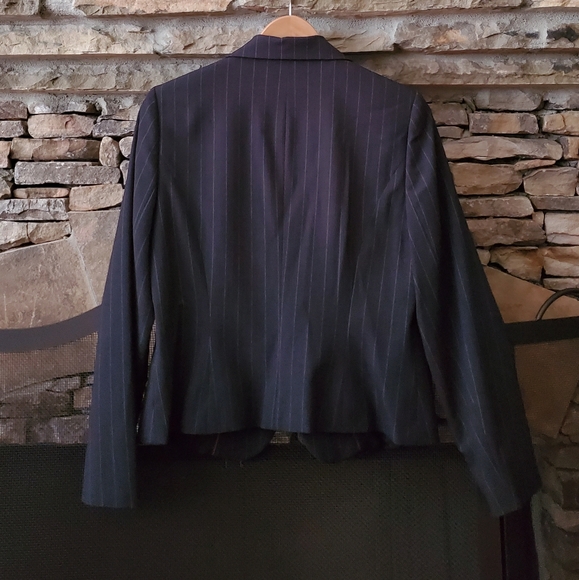 🆕Worthington suit jacket Navy stripe blazer - Picture 3 of 6